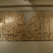 Lepcis Magna, Arch of Septimius Severus, Northwestern façade, Relief of a triumph