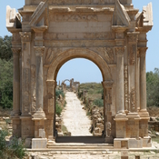 Lepcis Magna, Arch of Septimius Severus, Southwestern façade