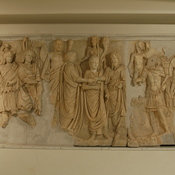 Lepcis Magna, Arch of Septimius Severus, Southwestern façade, Relief with Julia Domna, Caracacalla, Geta, and Septimius Severus