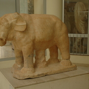 Lepcis Magna, Cardo, Statue of an elephant