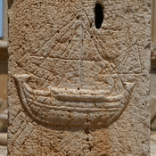 Lepcis Magna, Macellum, Relief of a ship