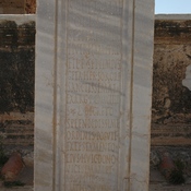 Lepcis Magna, Plaza, Dedication to Septimia Polla