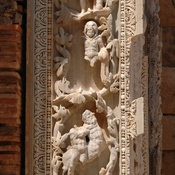Lepcis Magna, Severan Basilica, Southern apse, Column with Herculian decoration