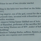 Lepcis Magna, Macellum, Punic inscription,Translation