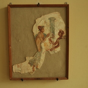 Lepcis Magna, Wall painting of Hermes and a lady