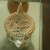 Lepcis Magna, Oil lamp with erotes