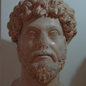 Lepcis Magna, Theater, Portrait of Marcus Aurelius
