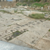 Lepcis Magna, Old Market, Pavement inscription