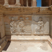 Sabratha, Theater, Stage, Relief, Scene 8: A comedy