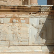 Sabratha, Theater, Stage, Relief, Scene 8: A comedy