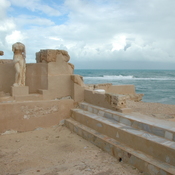 Sabratha, Sea Baths, Pool with statue Venus