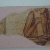 Sabratha, Wall painting of a man with a scroll