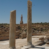 Sabratha, Forum, South temple, Columns