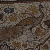 Heraclea Lyncestis, Large basilica, Narthex, Mosaic, Peacock