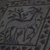 Heraclea Lyncestis, Large basilica, Nave, Mosaic, Deer