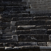 Heraclea Lyncestis, Theater, Seats and stairs