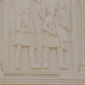 Adamclisi, Trophee of Trajan, Metope with infantry (cast)