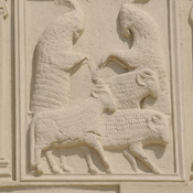 Adamclisi, Trophee of Trajan, Metope with rams (cast)