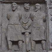 Adamclisi, Trophee of Trajan, Metope with POWs (cast)