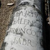 Ulpia Traiana Sarmizegetusa, Column with inscription