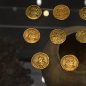 Emona, Treasure with coins of Magnentius