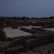 Emporiae, Remains of a house with mosaic floors in the second (Greek) town