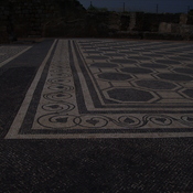 Emporiae, Remains of a mosaic floor in the Roman quarter