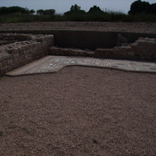 Emporiae, Remains of a mosaic floor in the Roman quarter