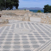 Emporiae, Remains of a house with mosaic floor in the second (Greek) town