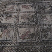 Itálica, House of the Planetarium, Mosaic depicting tigers, centaurs and gods