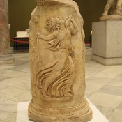 Itálica, Theater, Relief with dancing maenad