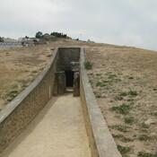 Antequera, Dolmen de Menga, megalithic burial mound, entrance