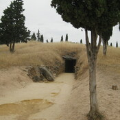 Antequera, Dolmen de Romeral, megalithic burial mound, entrance