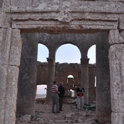 Mushabbaq,  Remains of Byzantine basilica church, north west corner