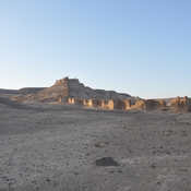 Fortress Zenobia, View from south with wall and citadel