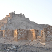 Fortress Zenobia, View from south with wall and citadel