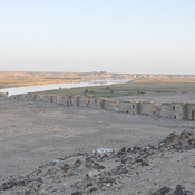Fortress Zenobia, Remains of south wall with view on river Euphrates