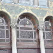 Damascus,  Umayyad mosque, entrance seen from the interior
