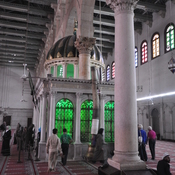 Damascus,  Umayyad mosque, interior from centre westward