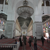Damascus,  Umayyad mosque, interior, near shrine eastward
