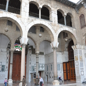 Damascus,  Umayyad mosque, innercourt with fountain and treasure