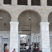 Damascus,  Umayyad mosque, west entrance to innercourt