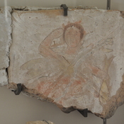 Dura Europos, Synagogue ceiling tile with  flower