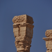 Palmyra, Colonnaded street, two columns with pedestal
