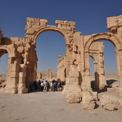 Palmyra, Colonnaded street, Palmyrene inscription