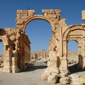 Palmyra, Colonnaded street circle