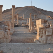 Palmyra, Remains of camp of Diocletian,  via principalis
