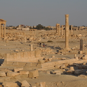 Palmyra, Temple of Al-Lat,  remains of the south side