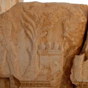 Palmyra, Temple of Baal, relief with altar with religious offerings and priest