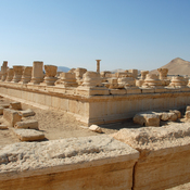 Palmyra, Remains of temple of Nabu with Greek inscription